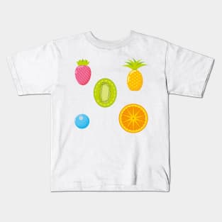 Summer Tropical Fruit pattern Kids T-Shirt